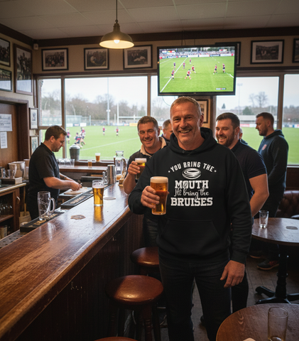 You Bring the Mouth I’ll Bring the Bruises | Funny Rugby Hoodie