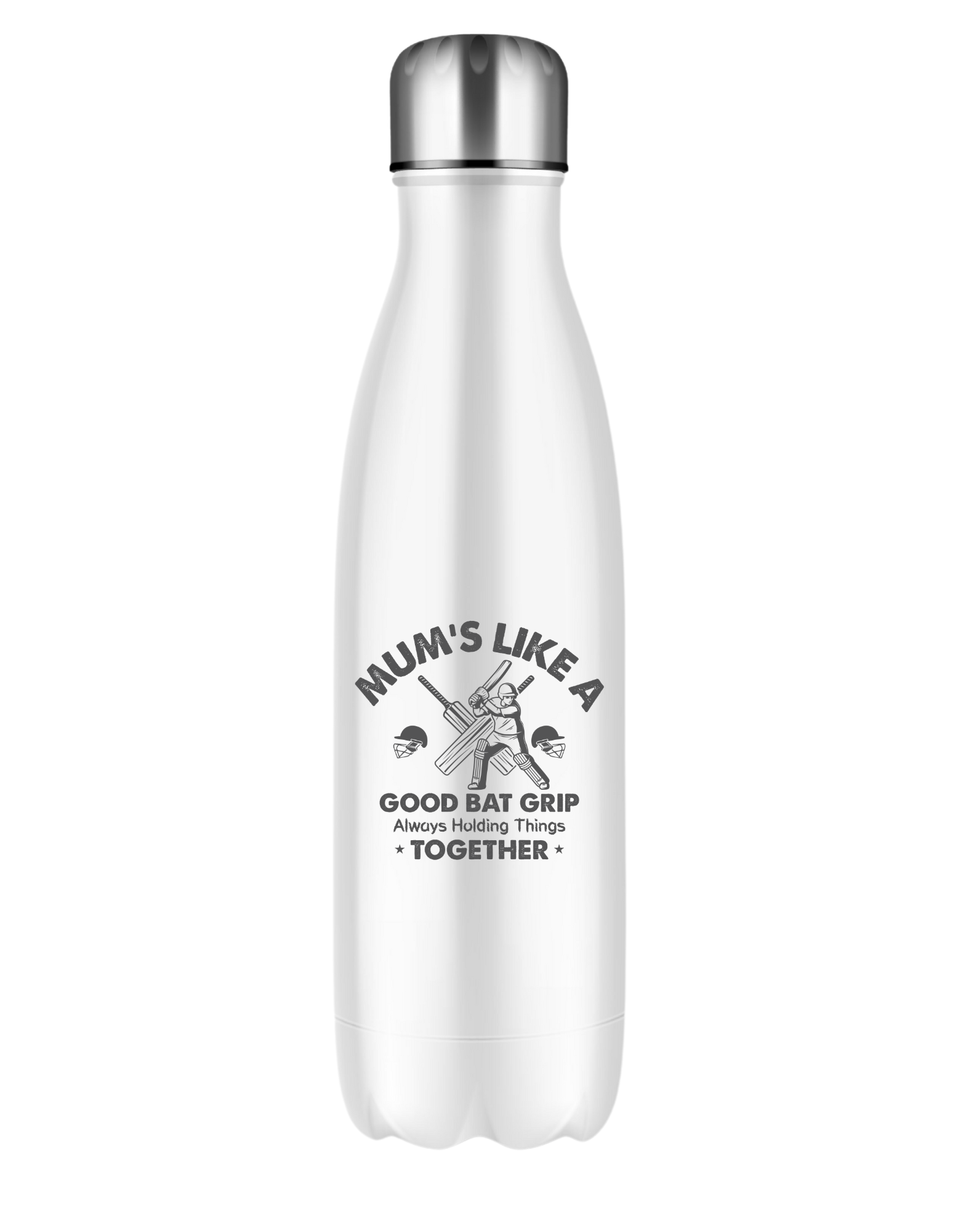 Mums Like A Good Bat Grip, Always Holding Things Together!  10oz / 285ml, White Ceramic Mug, Microwave & Dishwasher Safe, Perfect For Your Morning Brew