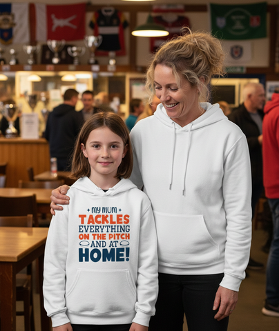 My Mum Tackles Everything on the Pitch and at Home! | Funny Rugby Hoodie