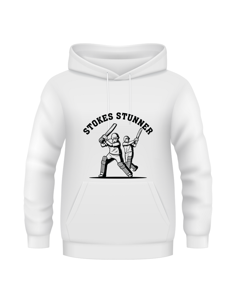 Stokes Stunner - Funny Cricket Hoodie, Premium Fabric, Multiple Adult Sizes