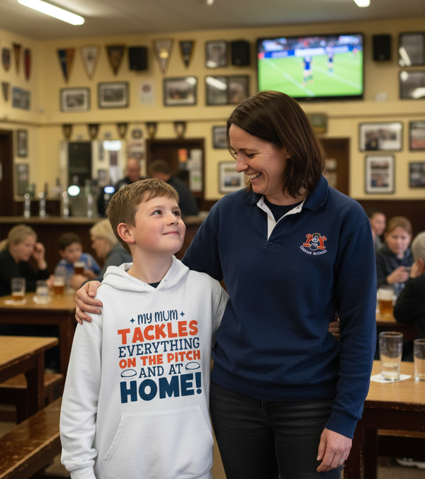 My Mum Tackles Everything on the Pitch and at Home! | Funny Rugby Hoodie