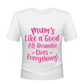 Mums Like A Good All-rounder, Does Everything - T-Shirt. Premium Fabric, Multiple Junior Sizes, Perfect for Boys and Girls