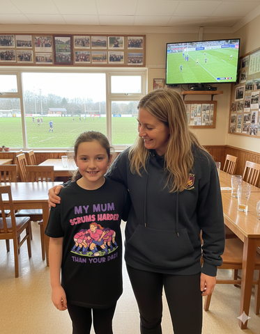 My Mum Scrums Harder Than Your Dad! | Funny Rugby T-shirt