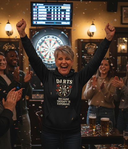 Darts Because Therapy is Expensive | Funny Darts Hoodie