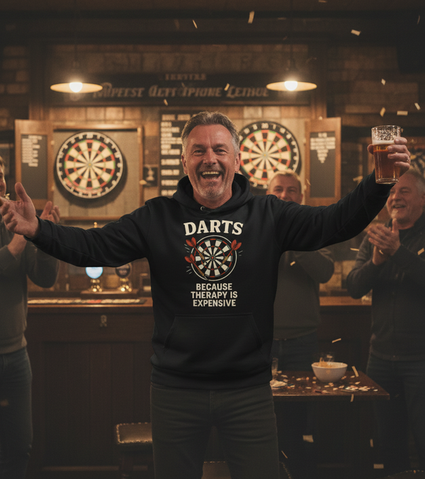 Darts Because Therapy is Expensive | Funny Darts Hoodie