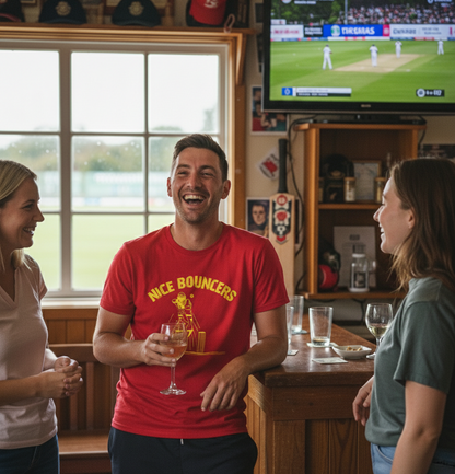 Nice Bouncers | Funny Cricket T-Shirt