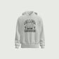 A short video showing a rotating white hoodie with the funny cricket saying on the front that reads 'Middle-Order Collapse Survivor'
