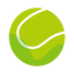 Tennis ball icon being used to highlight tennis content and products on Cows corner website